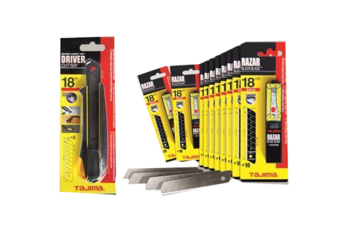 Bonuspack Cutter mit 100 Klingen